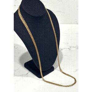 Bellezza Necklace Gold Tone Multi Strand Chain Long HSN Italy 34"